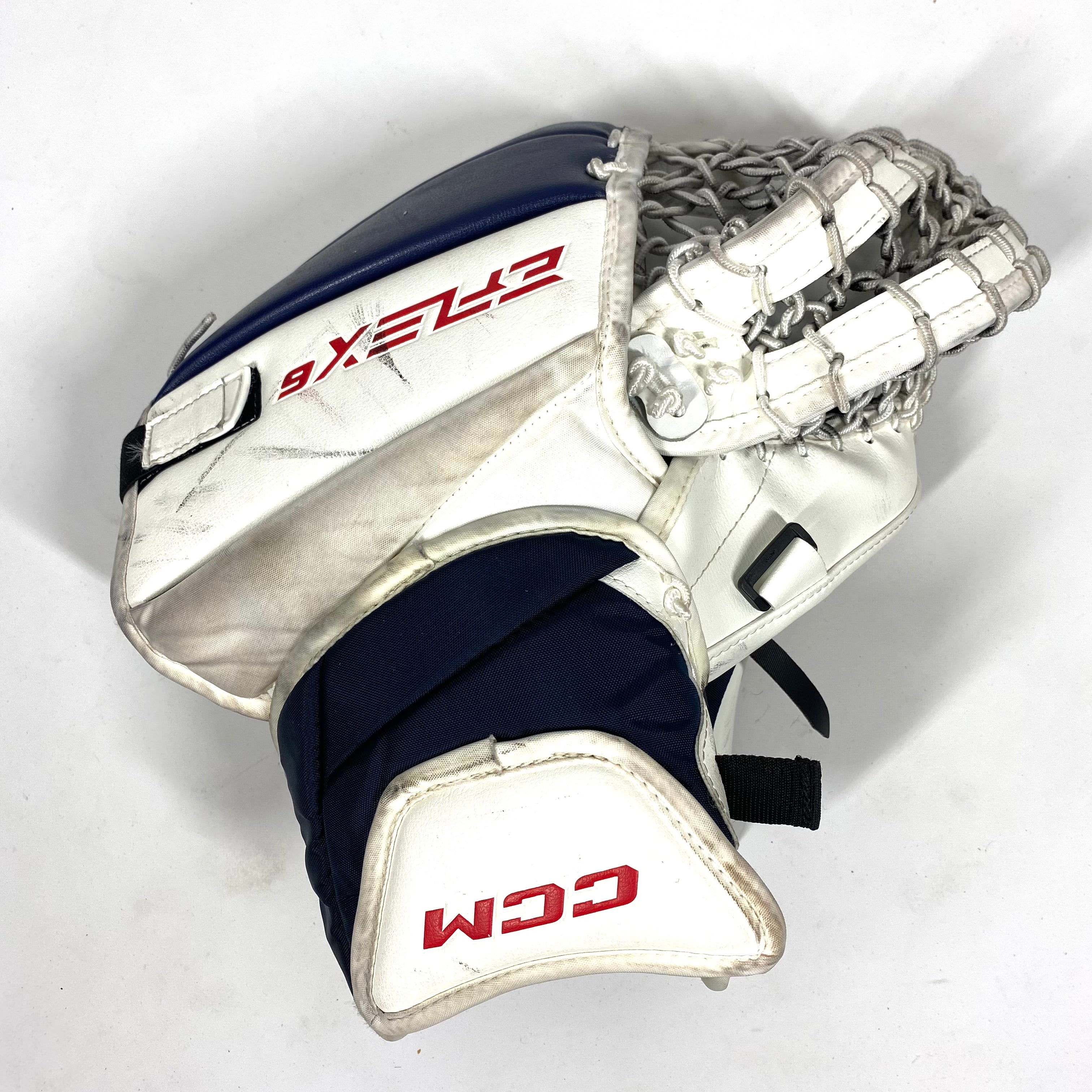 CCM Extreme Flex 6 - Gant de gardien d'occasion (rouge/blanc/bleu)